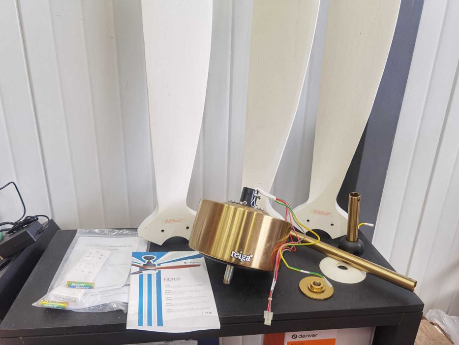 Интелигентен таванен вентилатор Reiga 165cm,WiFi, дистанционно, 6ск.