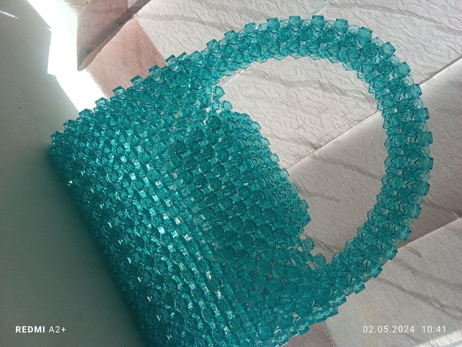 Сумка женская из бусин мешга акция