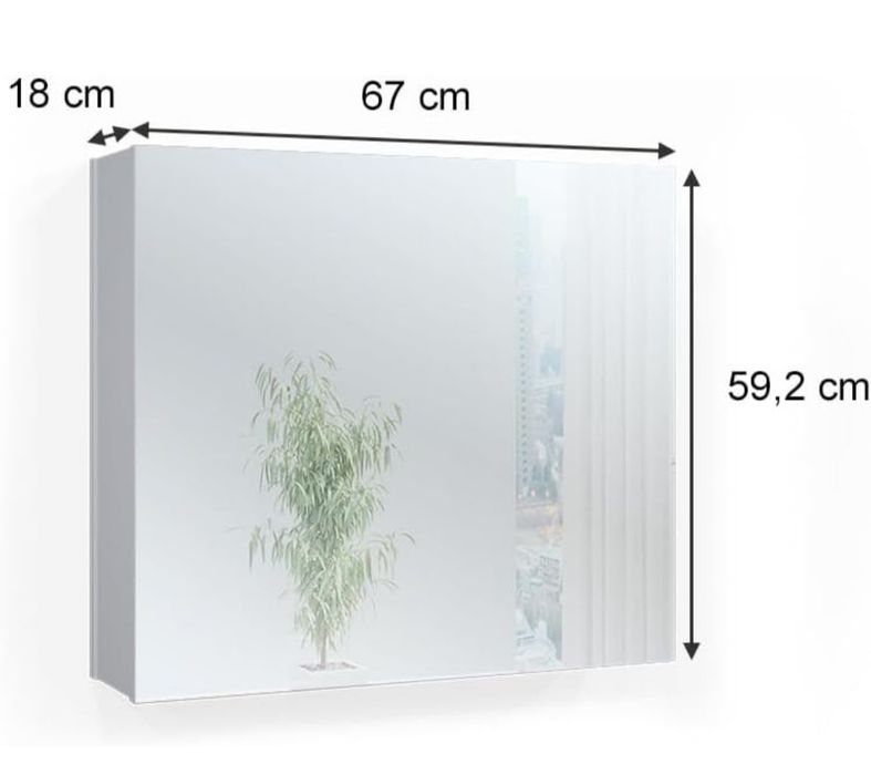 Шкаф за надмивка с огледало Vicco 4932