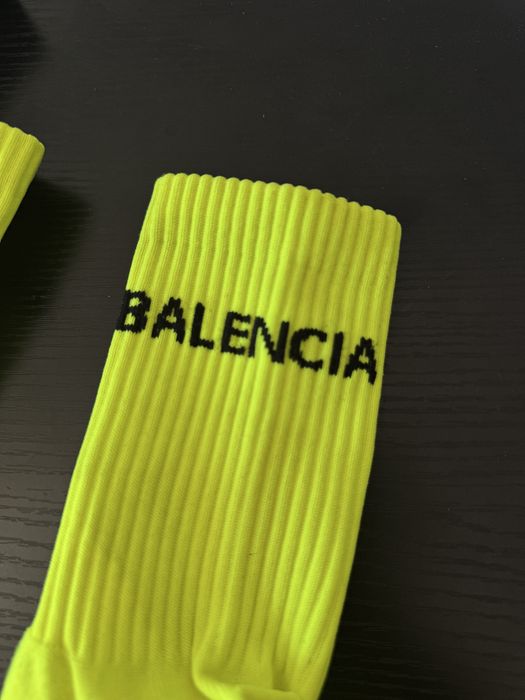 Șosete Balenciaga Neon Yellow