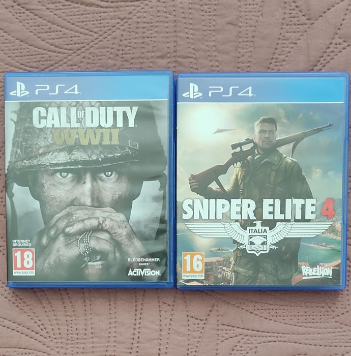 Call of duty ww2, sniper elite 4