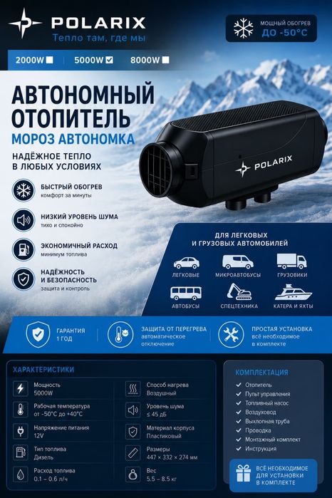 Автономные отопители