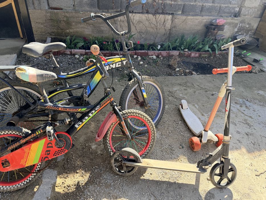 Велосипед, самокат