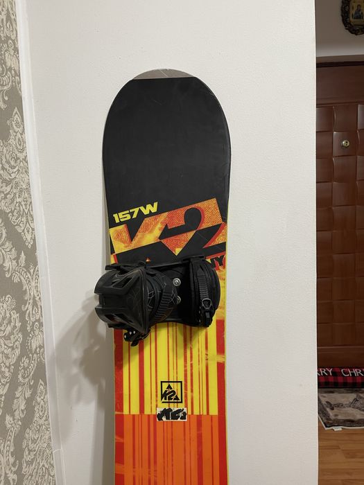 Placa snowboard 157 cm k 2 wide cu legaturi