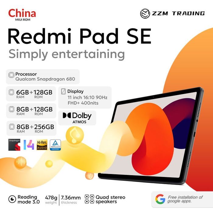 Xiaomi Pad SE 11" / 128GB / Отличное состояние + клавиатура!