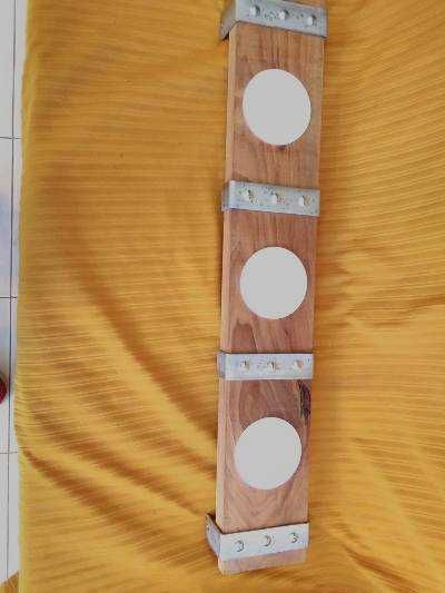 Ръчно изработен дървен полилей/ орех/