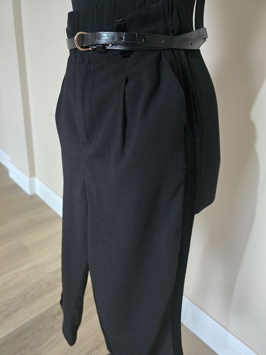 Pantaloni negri femei pantaloni cu buzunare marime 36