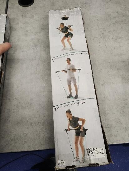 Kit 1 Bară și 2 elastice Bodybuilding 15 - produs resigilat Decathlon