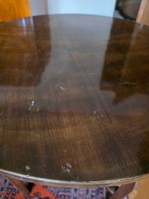 Măsuță de Cafea Art Deco (Anii '40) – Lemn Masiv, Design Vintage