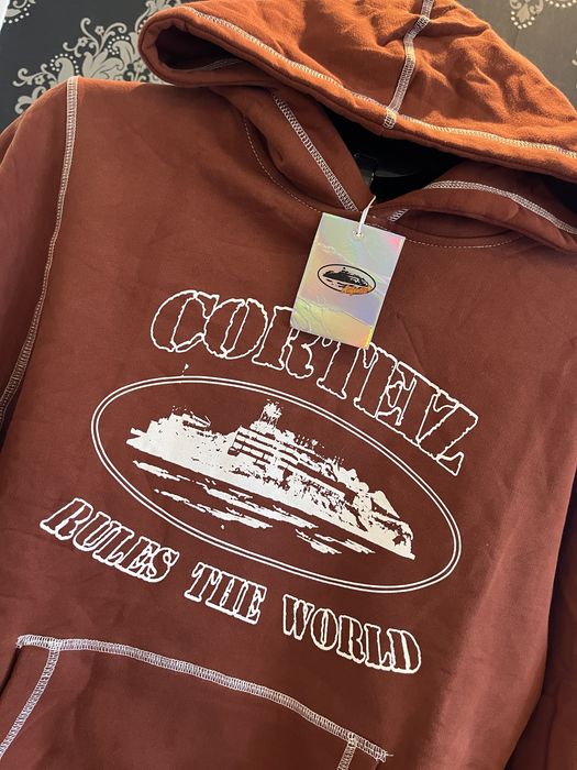 Corteiz Rules The World Екип S - Brown - Нов с етикет