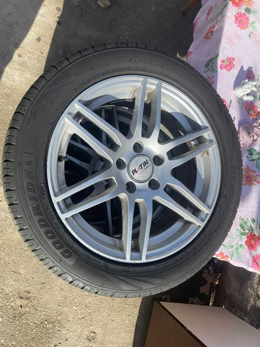 Jante PLATIN 5X112 cauciucuri 255/45/R17 M+S noi dot 2025