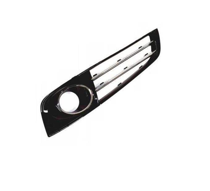 Grila bara fata Audi A8, 12.2009-11.2013, Crom/Negru, Fara Gauri Faruri Ceata, parte montare Grila bara fata partea dreapta, 133027-2, Aftermarket