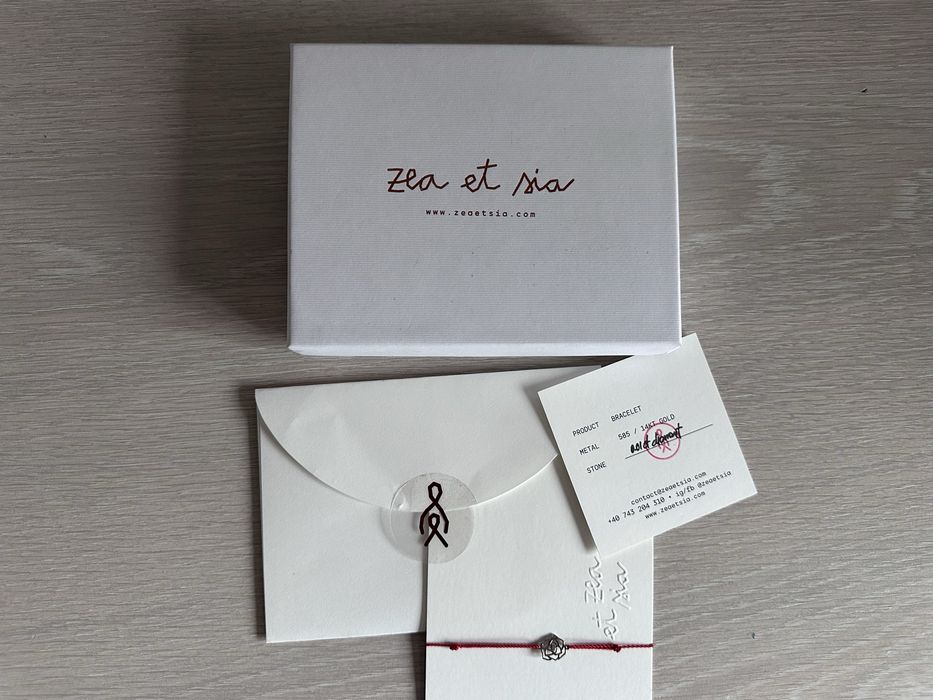 Bratara Zea et Sia aur alb si diamant