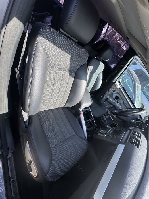 Черен салон кожа с плат за Mercedes R class W251