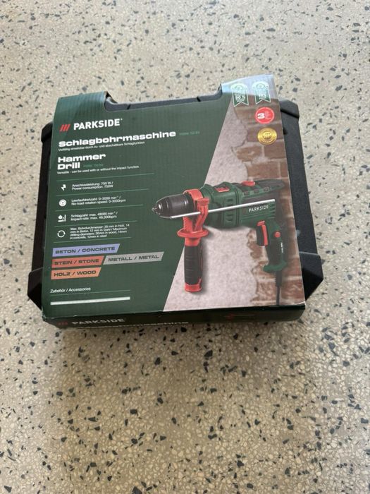 Мощна Ударна Бормашина PARKSIDE 1100W с Метален Патронник