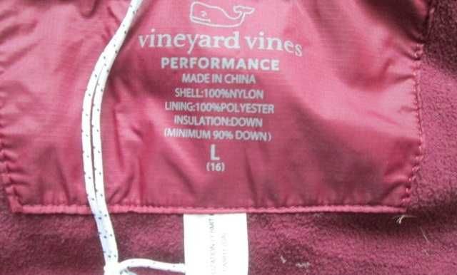 vineyard vines нова маркова детска пухена грейка размер L(16).