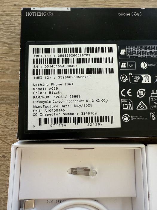 nothing  phone 3a  12/256 GB NOU