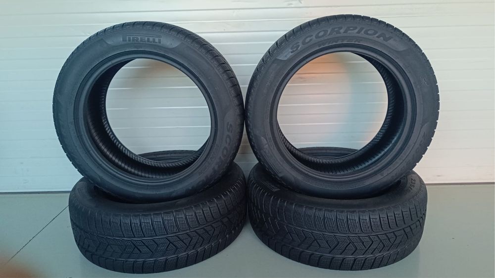4бр зимни гуми 235/55/18/pirelli scorpion winter/dot3321г/6.0мм грайфе