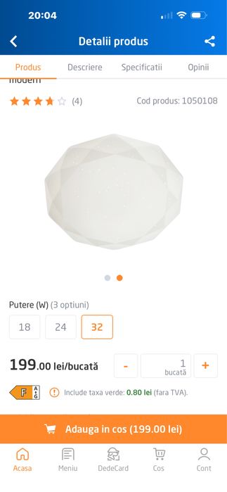 Plafonieră led 32 Wați !