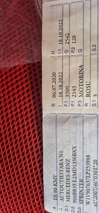 Vand Mercedes Sprinter,2020, maxi, impecabil