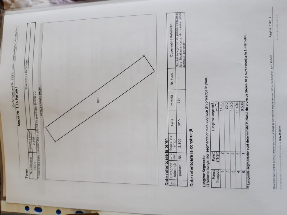 Teren intravilan si padure