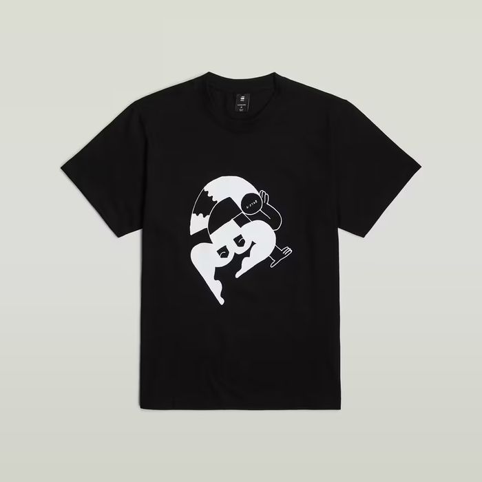 Оригинална тениска G-Star Raw Illustration Loose M , L , XL нова мъжка