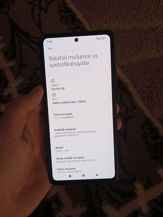 Xiaomi Mi 11T 8+8 ram 256 Gb