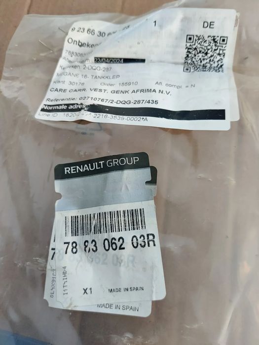 Usa Usita Trapa rezervor NOUA nevopsita Renault Megane 4 IV 788306203R