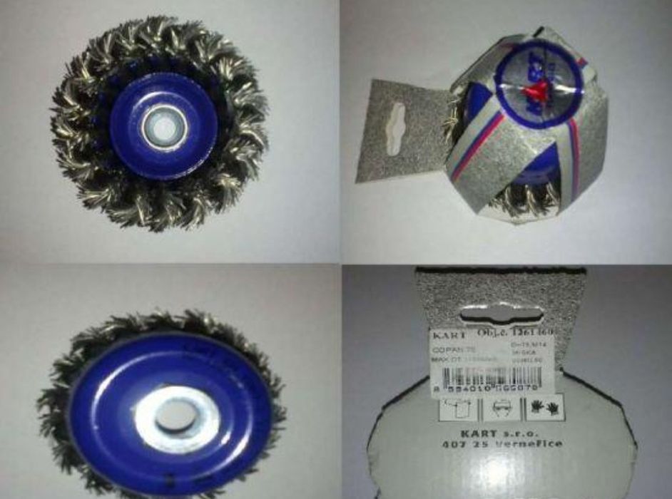 Perie cupa,pentru lustruire-decapare,pentru lemn/fier,diametru 70 mm