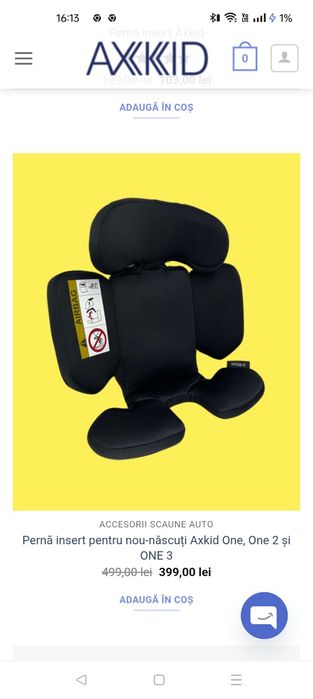 Scaun auto Axkid One rear face prelungit