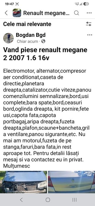Piesse Renault Megane 2