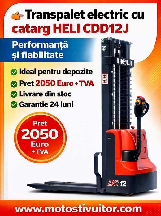 Transpalet Electric HELI 1.2 t - Livrare STOC, PRET SPECIAL, numarul 1