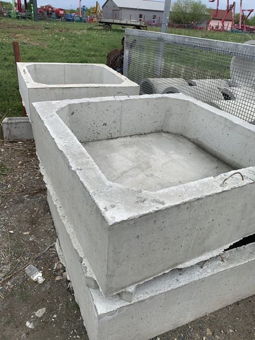 Tuburi din beton 100 cm, saht patrat 120 cm,