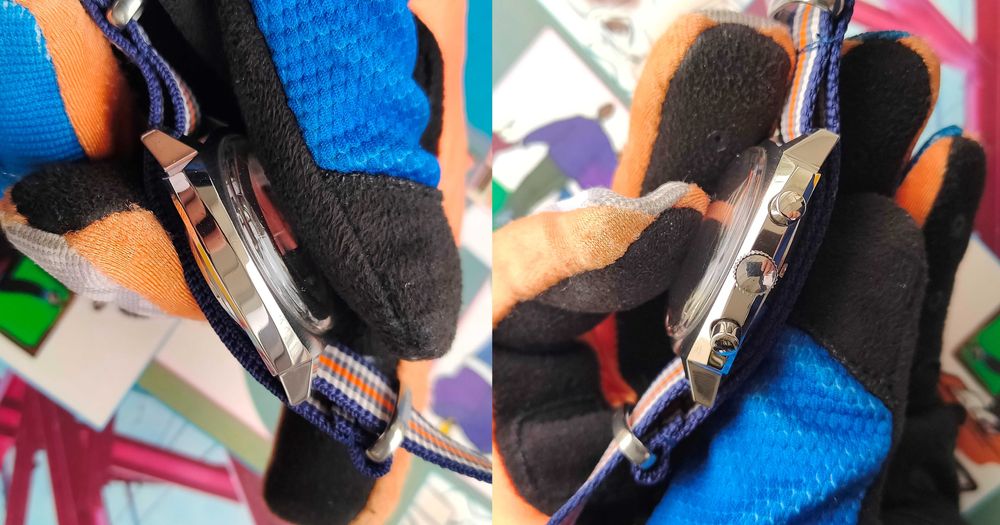 Ceas Cronograf Provita cal Elvetian Valjoux 7733 Otel 39mm accesoriu