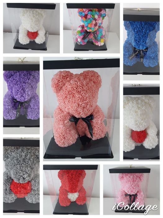 Figurina ursulet decor floral