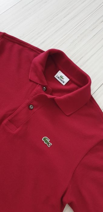 Lacoste Pique Cotton Mens Size 3 - S НОВО! ОРИГИНАЛ! Мъжка Тениска!