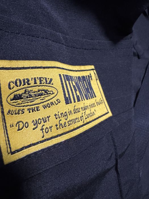 Corteiz Short Cargos Black/White Logo