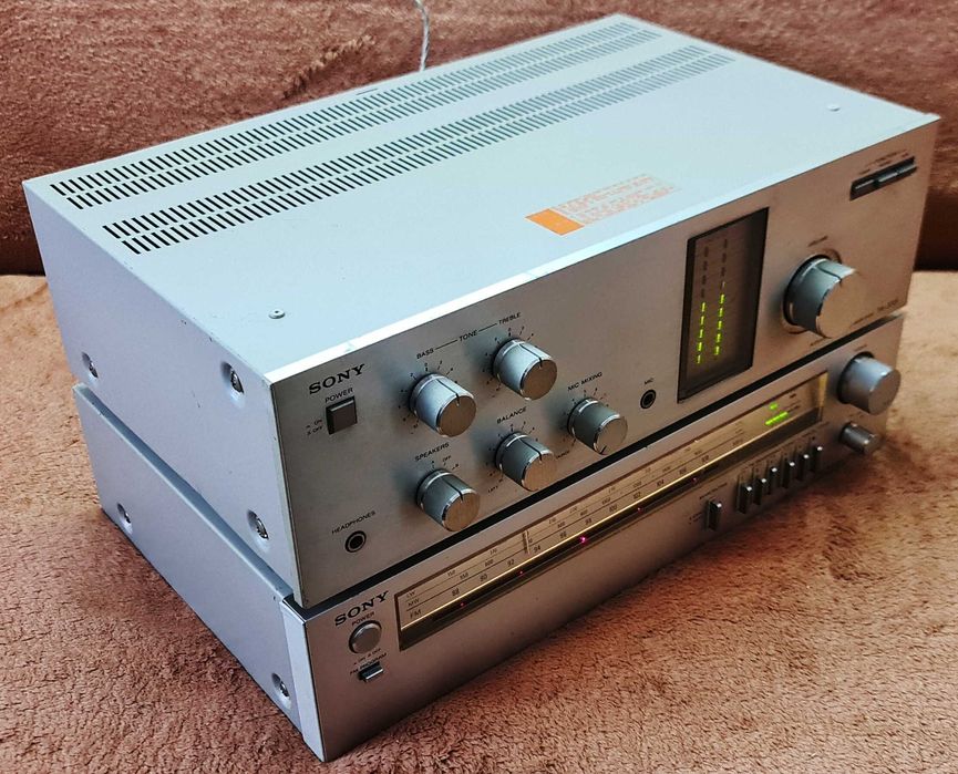 Sony TA-333 statie cu Wumetru pe leduri si Sony ST-242L tuner cu 3 lungimi de unda