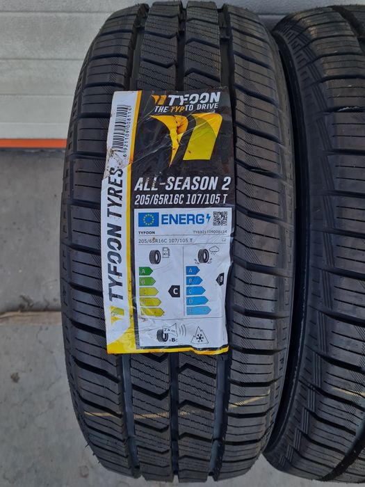 Нови Всесезонни гуми за Бус 2 броя TYFOON AllSeason2 205 65 R16C