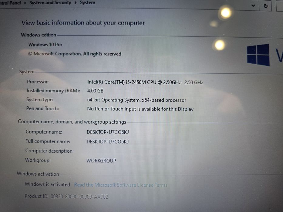Laptop Sony Vaio SVE151C11M, Intel Core I5-2450M, 4gb ram, 512 hdd