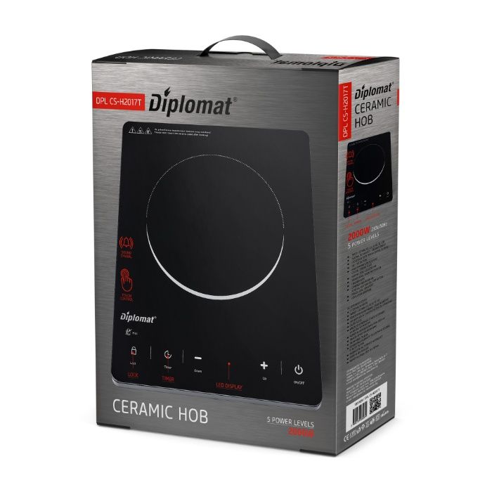 Котлон керамичен DIPLOMAT DPL CS-H2017T Чисто нов с две години гаранци