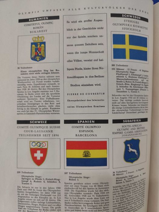 Album Carte Olimpiada Berlin 1936