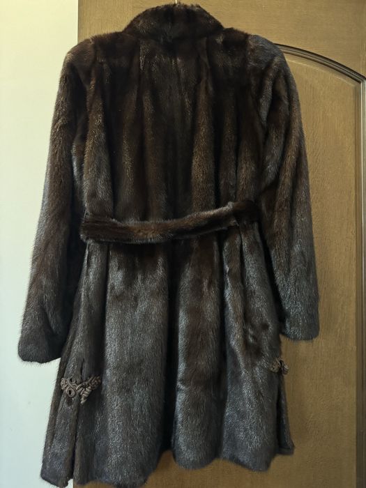 Норковая шуба без капюшона