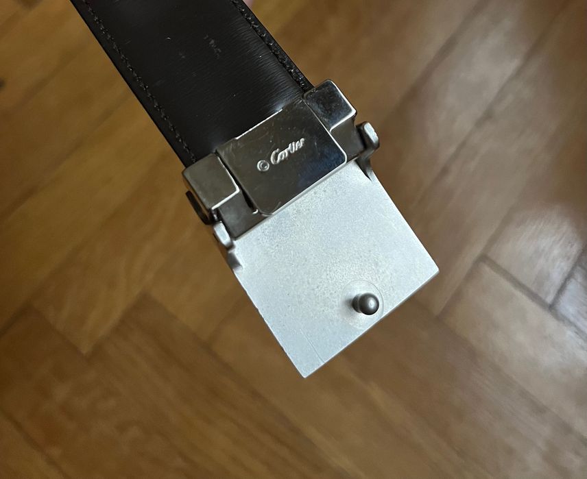 Curea Cartier negru/maro