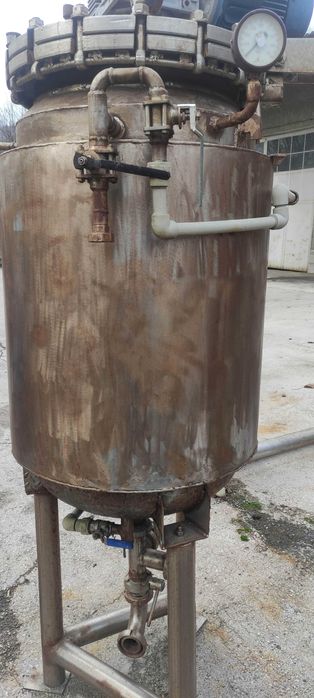 Съд за варене и пастьоризиране под налягане и вакуум от неръждавейка