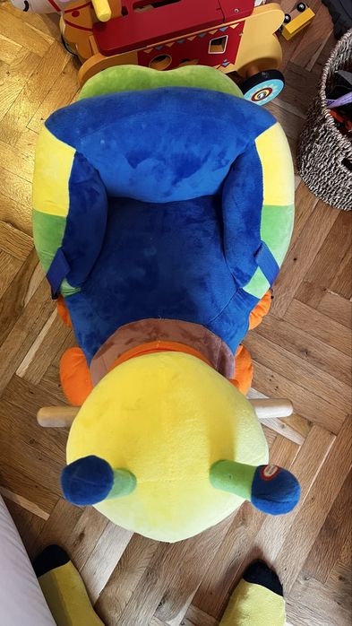 Масивна електрическа дървена играчка за люлене - като НОВА