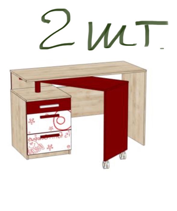 Детская мебель для 2 их деток, «Алфавит»