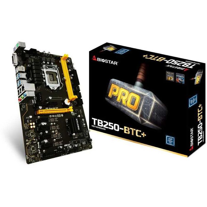 Kit MB+CPU+RAM Biostar TB250-BTC+ | Intel Celeron 3.0GHz | 4Gb DDR4