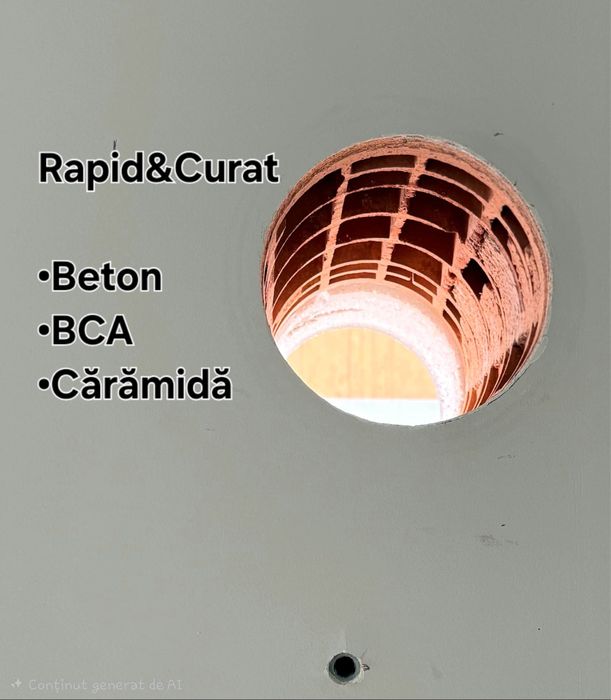 Carotare gaura gauri hota centrala aer conditionat aerisire Ventilatie