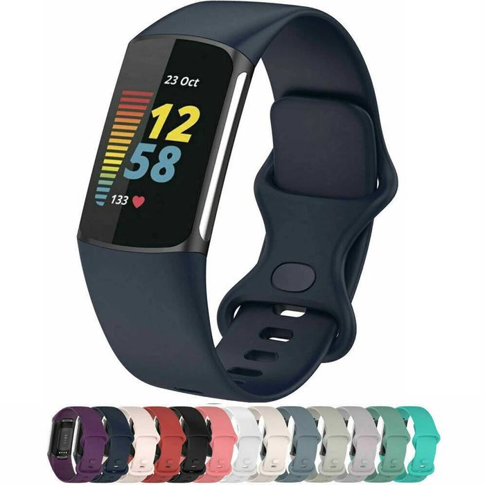 Силиконова каишка верижка FitBit Charge 5 6